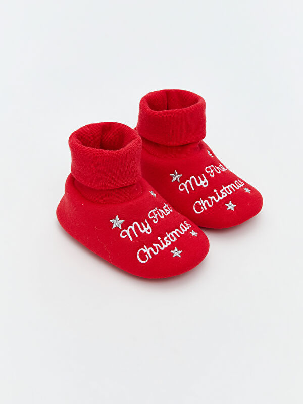 LCW STEPS Christmas Themed Baby Girls' Sock Slippers