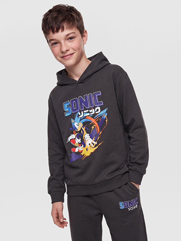 LCW Kids Sonic Printed Boys' Tracksuit Set