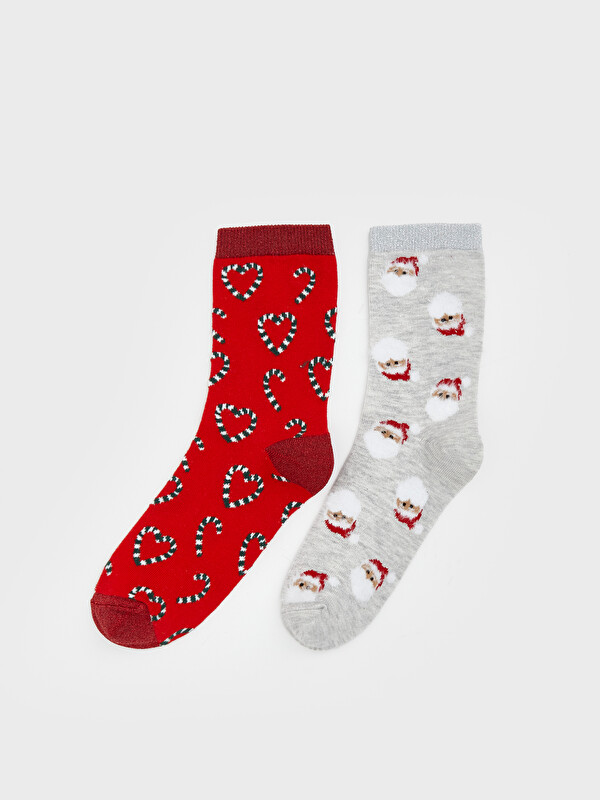 LCW DREAM New Year Themed Women's Ankle Socks 2 Pack