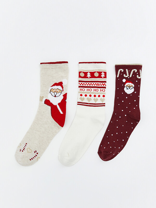 LCW DREAM New Year Themed Women's Ankle Socks 3-Pack