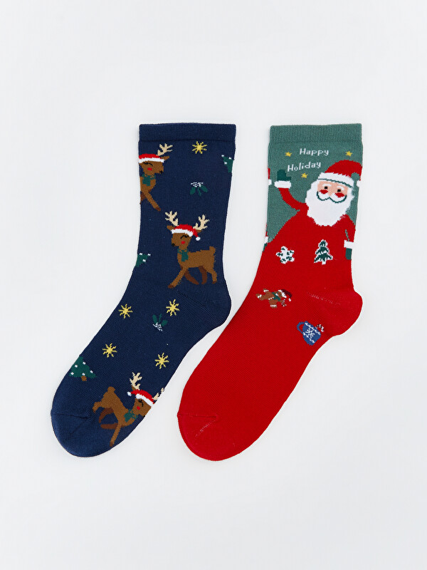 LCW DREAM New Year Themed Women's Ankle Socks 2 Pack