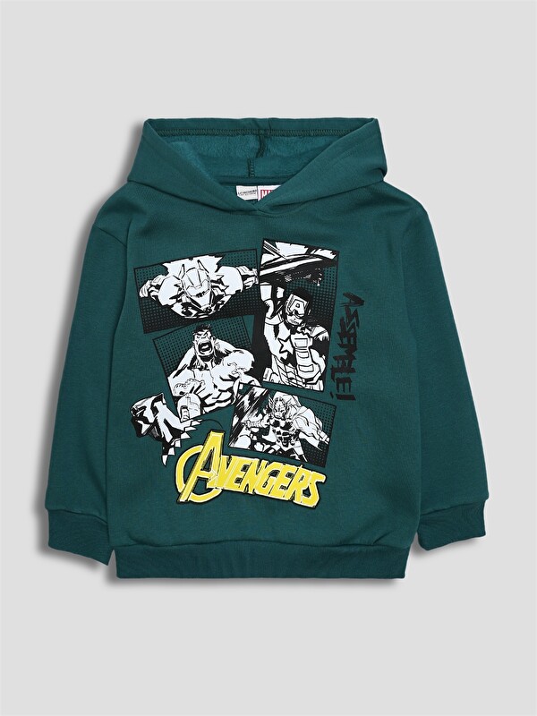 LCW Kids Sweat-shirt à Capuche Imprimé Avengers pour Garçons