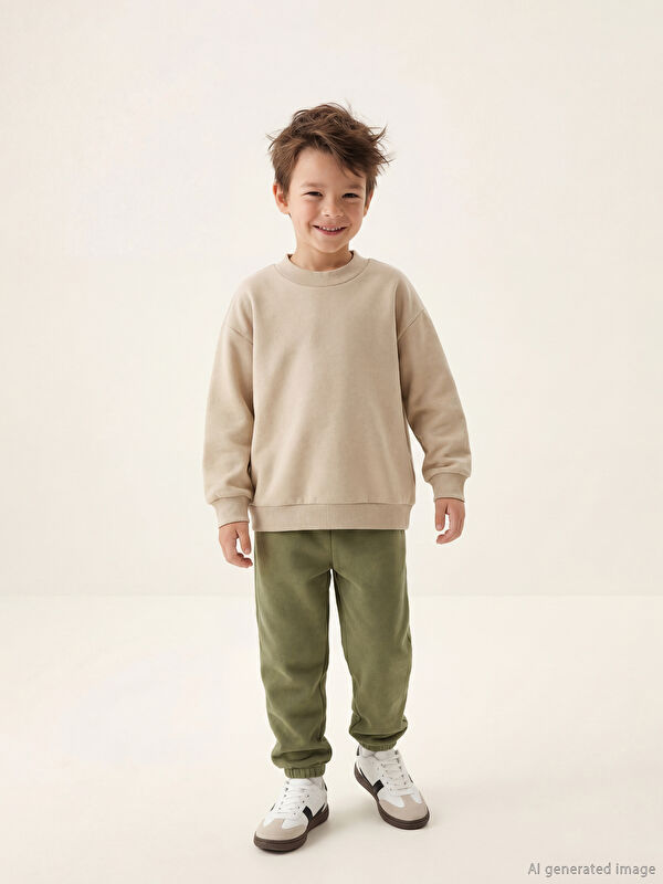 LCW Kids Beli Lastikli Erkek Çocuk Polar Eşofman Alt
