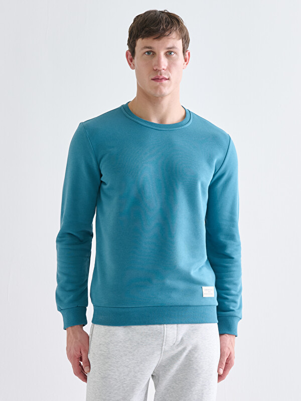 LC WAIKIKI Bisiklet Yaka Erkek Sweatshirt