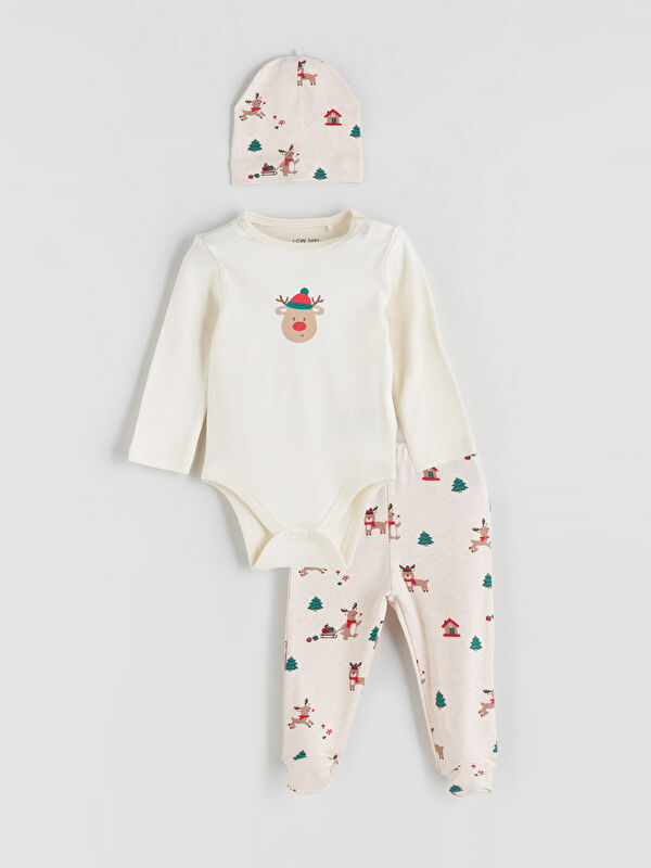 LCW baby سێتی تازەلەدایکبووانی بۆ کوڕان بە شێوەی کریسمەس بۆ چڕۆکەی نەخۆشی.