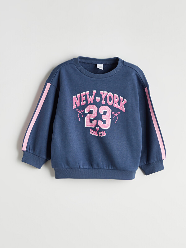 LCW Kids Crew Neck New York Printed Boys' Sweatshirt