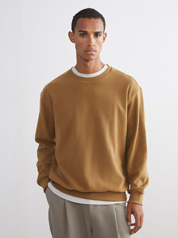 LCW Vision Bisiklet Yaka Erkek Sweatshirt