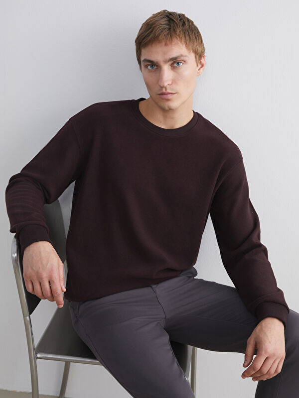 LCW Vision Bisiklet Yaka Erkek Sweatshirt