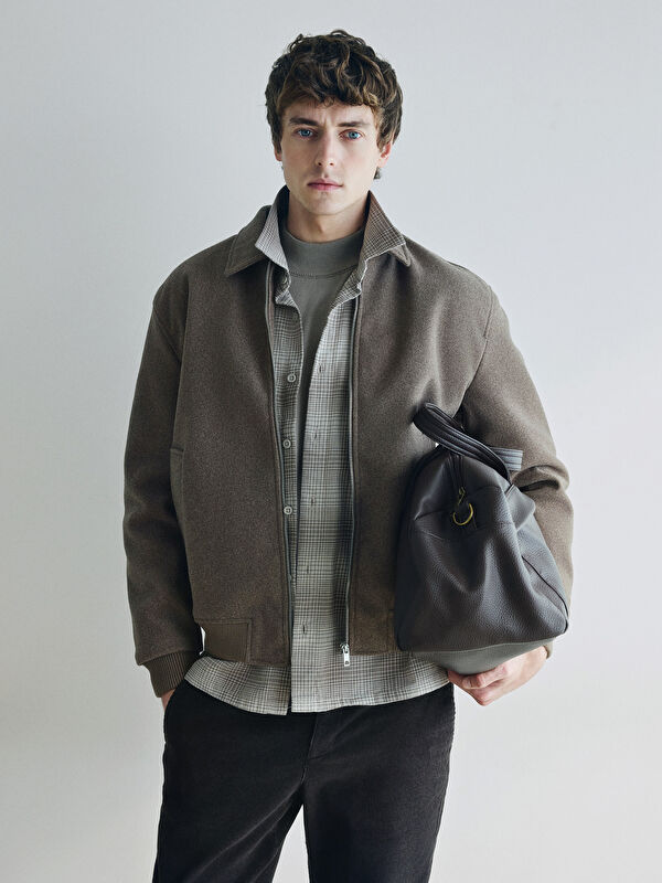 LCW Vision Standard Fit Collared Neck Men's Coat
