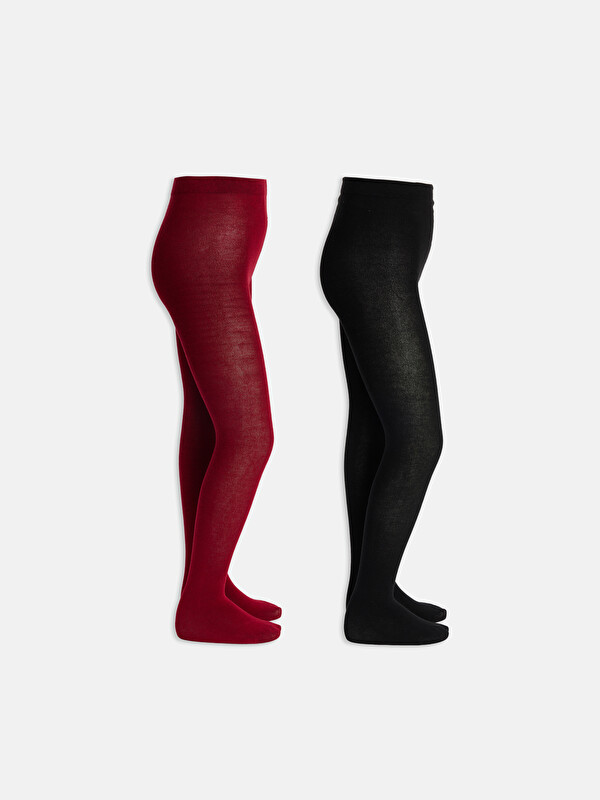 LCW Kids Basic Strumpfhosen für Mädchen 2er-Pack