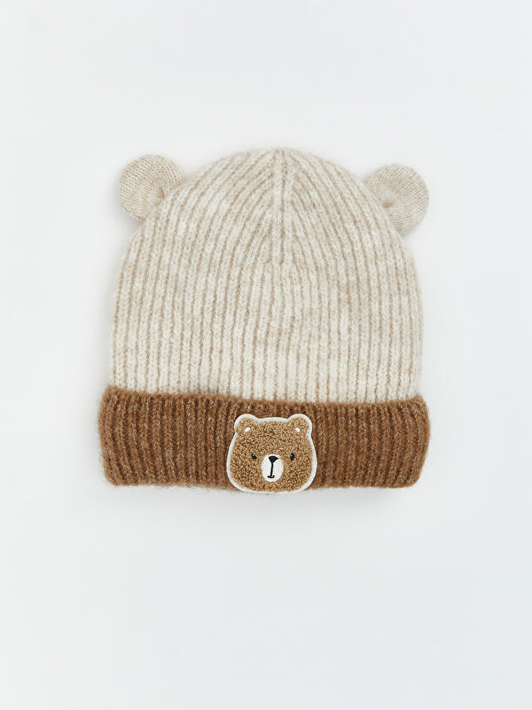LCW baby Bear Teddy Embroidered Baby Boys' Beanie