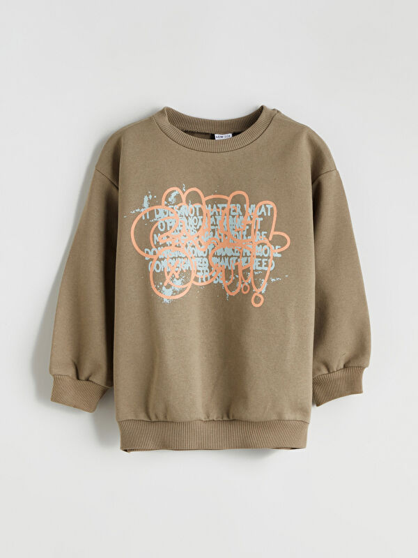 LCW ECO Baskılı Erkek Çocuk Sweatshirt