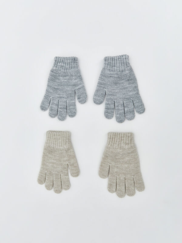 LCW baby Basic Baby Boy Tricot Gloves 2-Pack