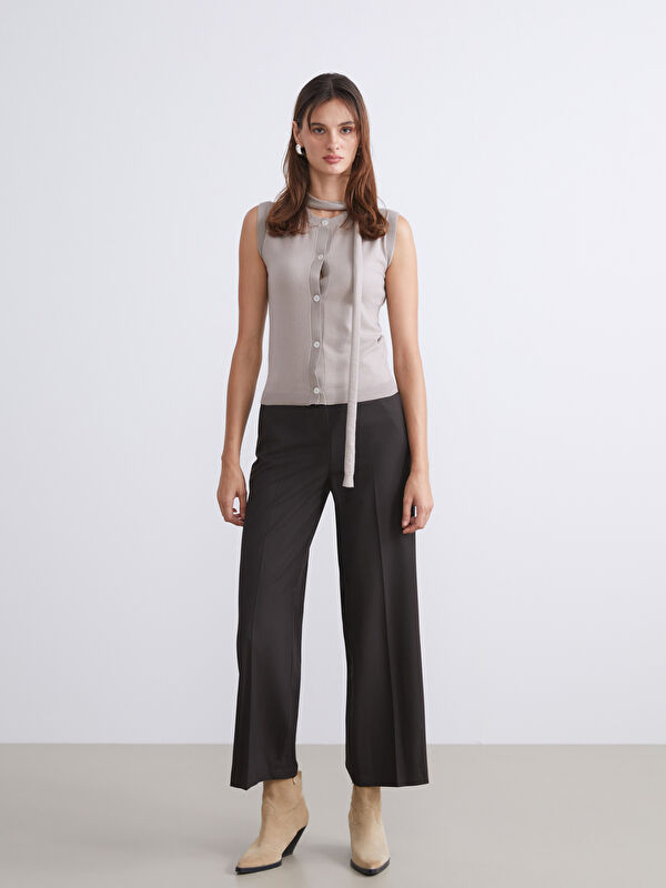 LCWAIKIKI Classic Regulär Geschnittene Damen Hose Mit Weitem Bein