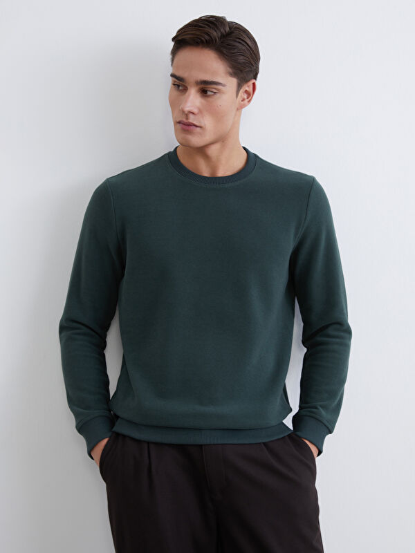 SOUTHBLUE Bisiklet Yaka Erkek Sweatshirt