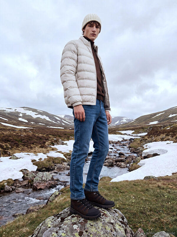 LCW Jeans 750 Slim Fit İçi Polarlı Kışlık Erkek Jean Pantolon