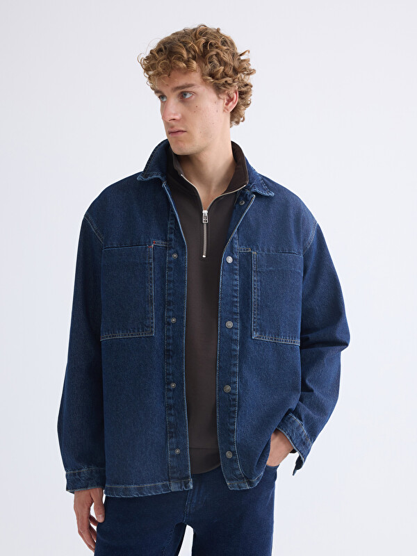 LCW Jeans Rahat Kalıp Erkek Jean Ceket