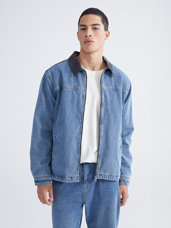 LCW Jeans Rahat Kalıp Erkek Jean Ceket