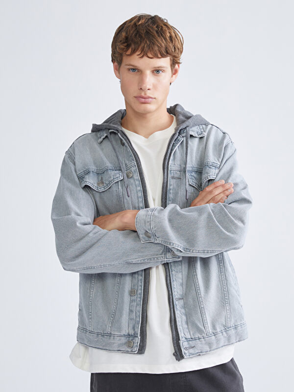 LCW Jeans Standart Kalıp Erkek Jean Ceket
