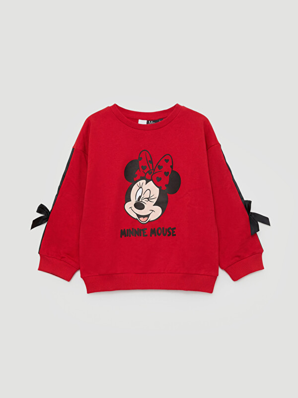 LCW Kids Minnie Mouse Printed Girls' Sweatshirt