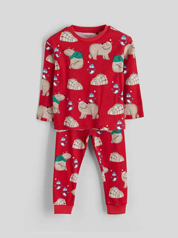 LCW baby Crew Neck Baby Boys' Pyjama Set