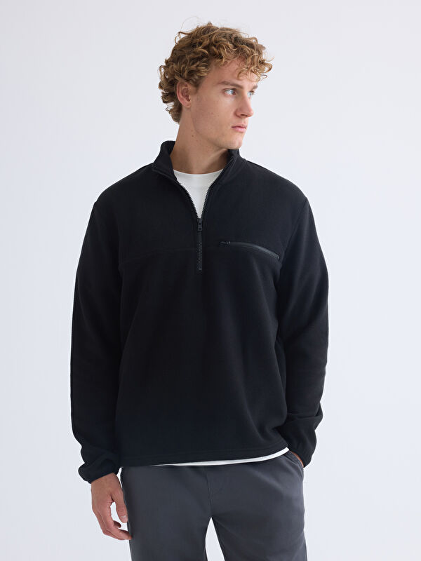 XSIDE ACTIVE Dik Yaka Polar Erkek Sweatshirt