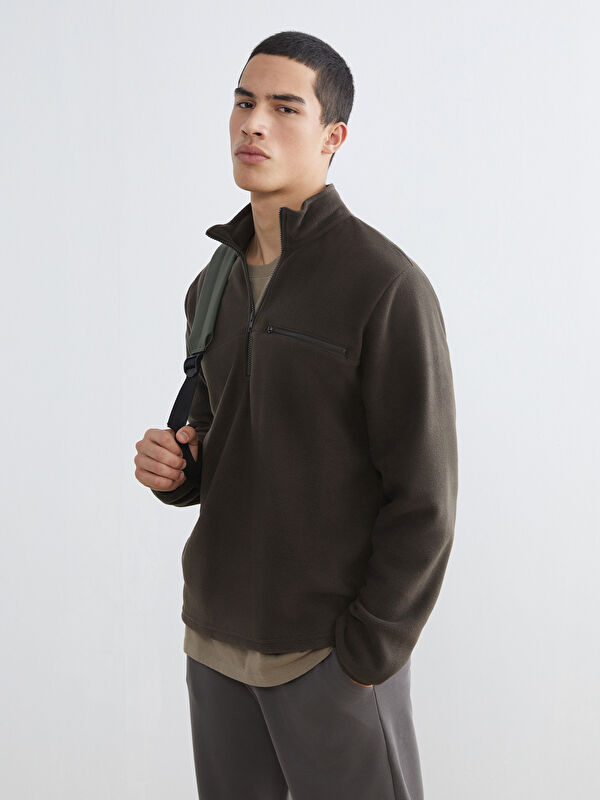 XSIDE ACTIVE Dik Yaka Polar Erkek Sweatshirt