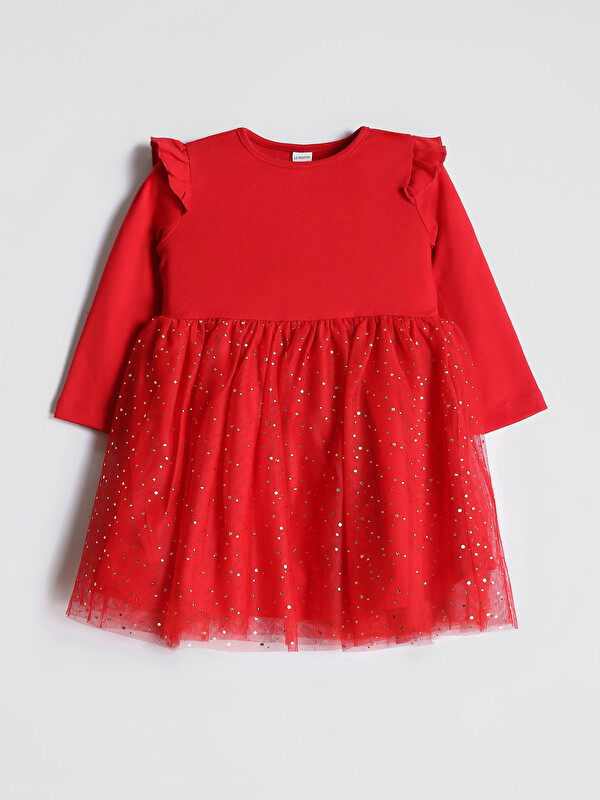LCW Kids Crew Neck Tutu Girls' Dress