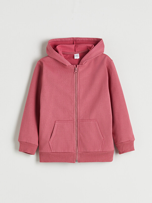 LCW Kids Hooded Girls' Zippered Sweatshirt