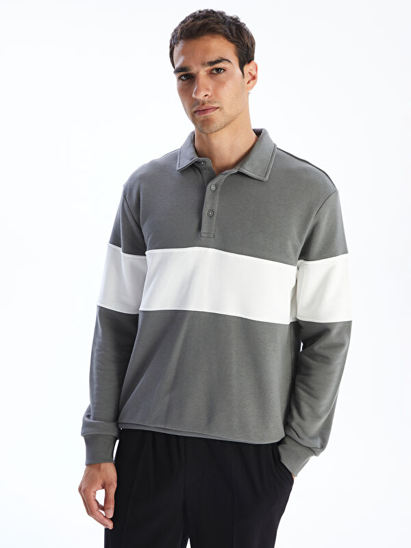 LCW Vision Polo Yaka Erkek Sweatshirt