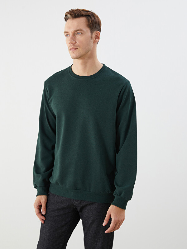 LCW ECO Bisiklet Yaka Erkek Sweatshirt