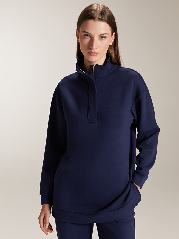 LCW EVERYDAY Dik Yaka Kadın Sweatshirt Tunik