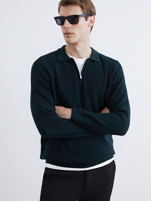 SOUTHBLUE Polo Yaka Erkek Triko Kazak