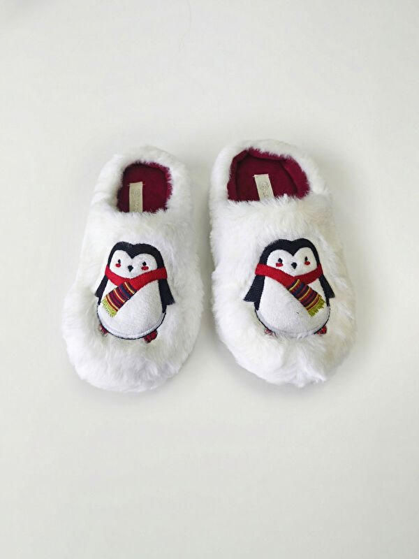 LCW STEPS Animal-Themed Plush Slippers for Girls