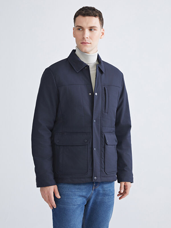 LCWAIKIKI Classic Regular Fit Uzun Kollu Erkek Gömlek Ceket