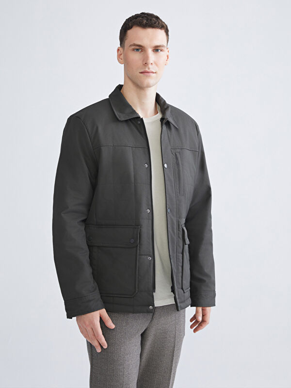 LCWAIKIKI Classic Regular Fit Uzun Kollu Erkek Gömlek Ceket