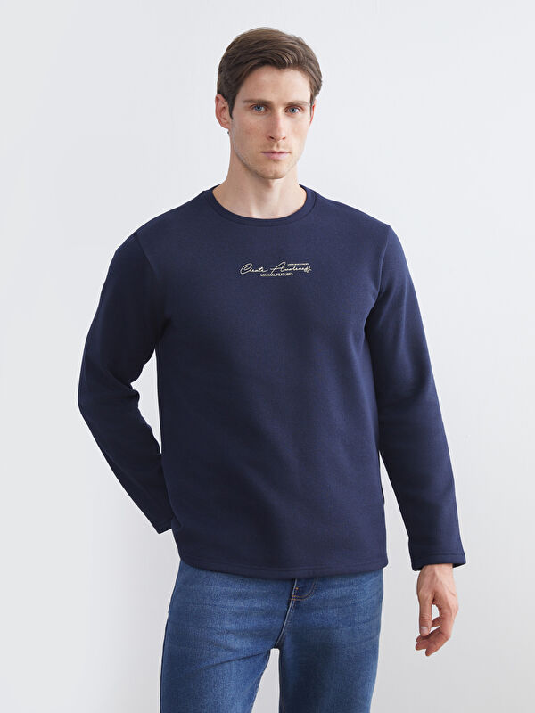 LCW ECO Bisiklet Yaka Erkek Sweatshirt