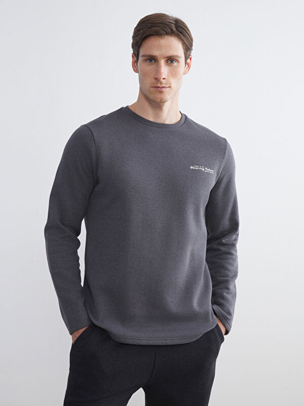 LCW ECO Bisiklet Yaka Erkek Sweatshirt