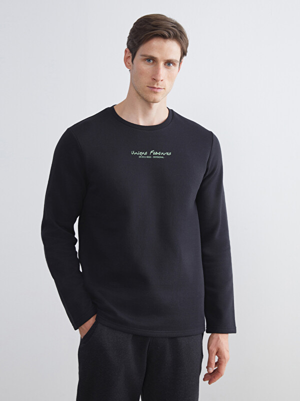 LCW ECO Bisiklet Yaka Erkek Sweatshirt