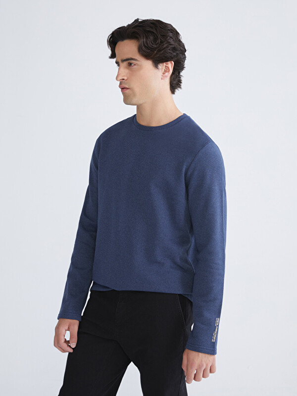 LCW ECO Bisiklet Yaka Erkek Sweatshirt