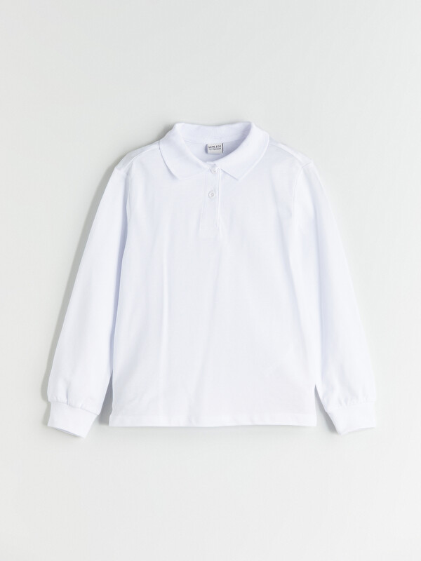 LCW ECO Polo Yaka Kız Çocuk Tişört