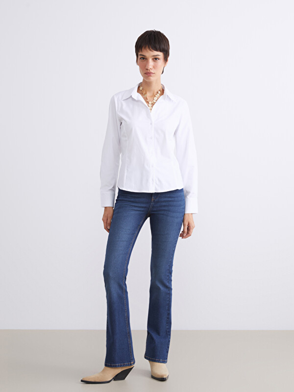 LCW Jeans جينز واسع عند الكاحل قصير للسيدات