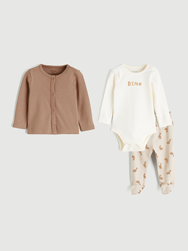 LCW baby سێتی منداڵی کوڕ چاپکراو ٣ دانە