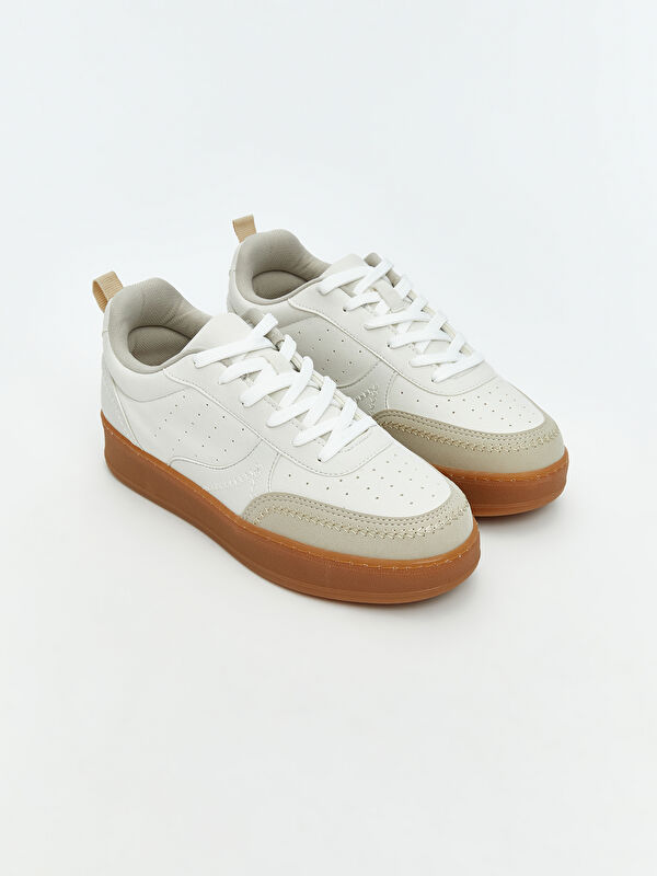 LCW STEPS Bej Bağcıklı Kadın Spor Ayakkabı - W5GF74Z8-R81 | LCW