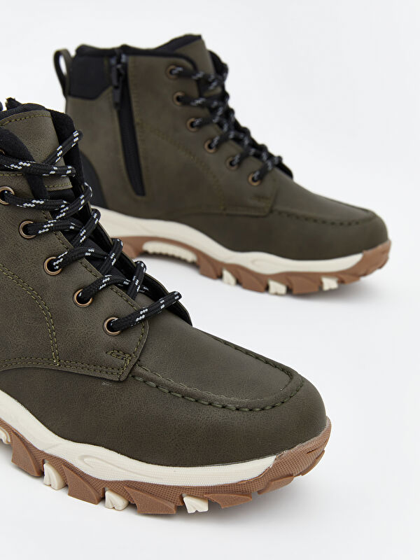 Bağcıklı Kalın Tabanlı Erkek Çocuk Bot - Görsel 4