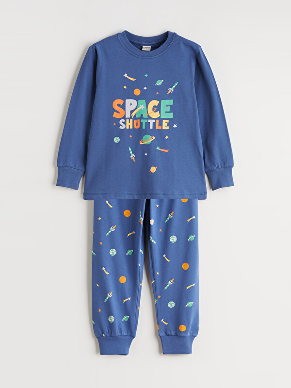 LCW Kids Printed Boys' Pyjama Set