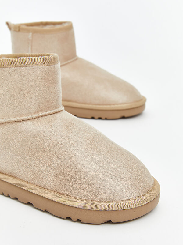 Süet Görünümlü Kız Çocuk Bot - Görsel 4