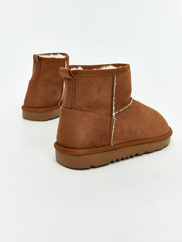 Süet Görünümlü Kız Çocuk Bot - Görsel 6