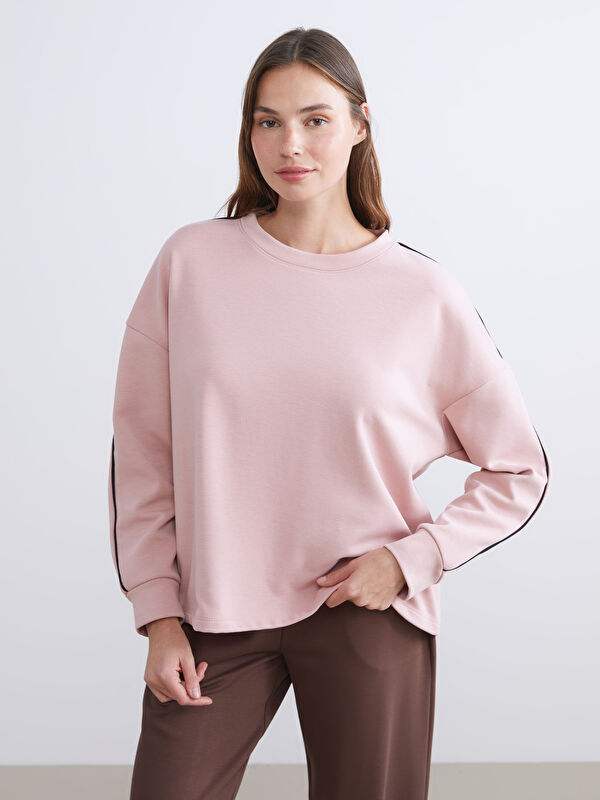 LCW Young Crew Neck Oversize Women's Pyjama Top