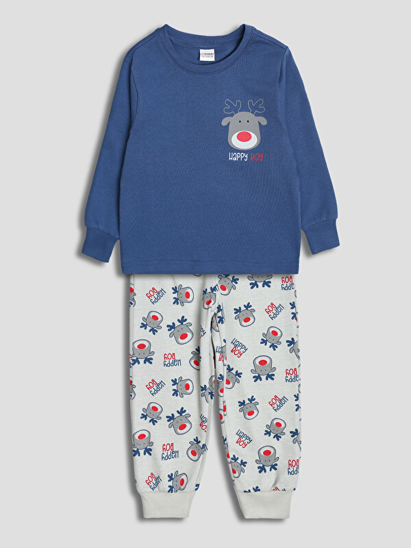LCW Kids Crew Neck Boys' Pyjama Set